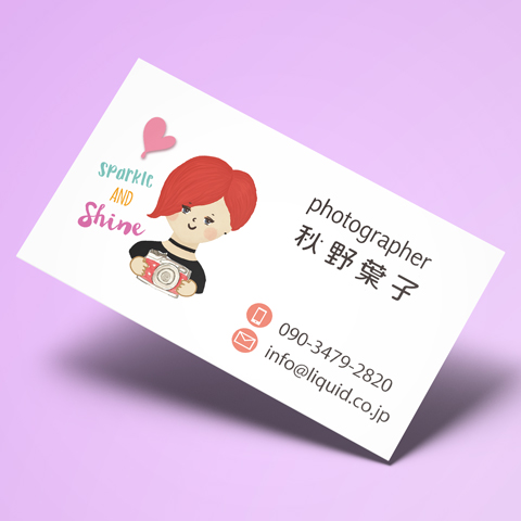 フォトグラファー名刺30 カメラ女子